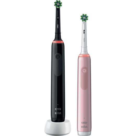Oral B Pro 3 3900 Electric Toothbrush - Black / Pink