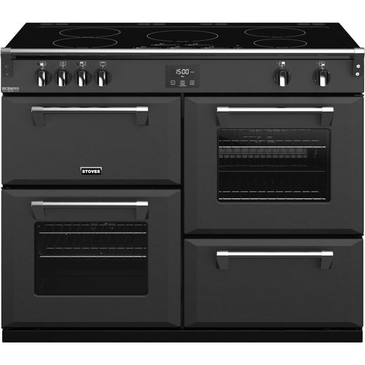 Stoves Colour Boutique Collection Richmond Deluxe S1100Ei CB 110cm Electric Range Cooker with Induction Hob - Anthracite - A Rated