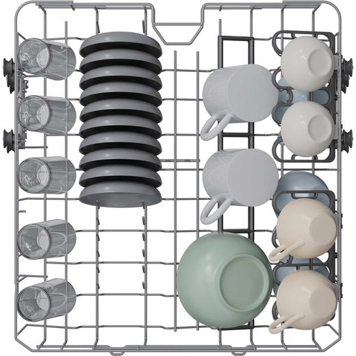 Candy RapidÓ Standard Dishwasher - Black - Rack