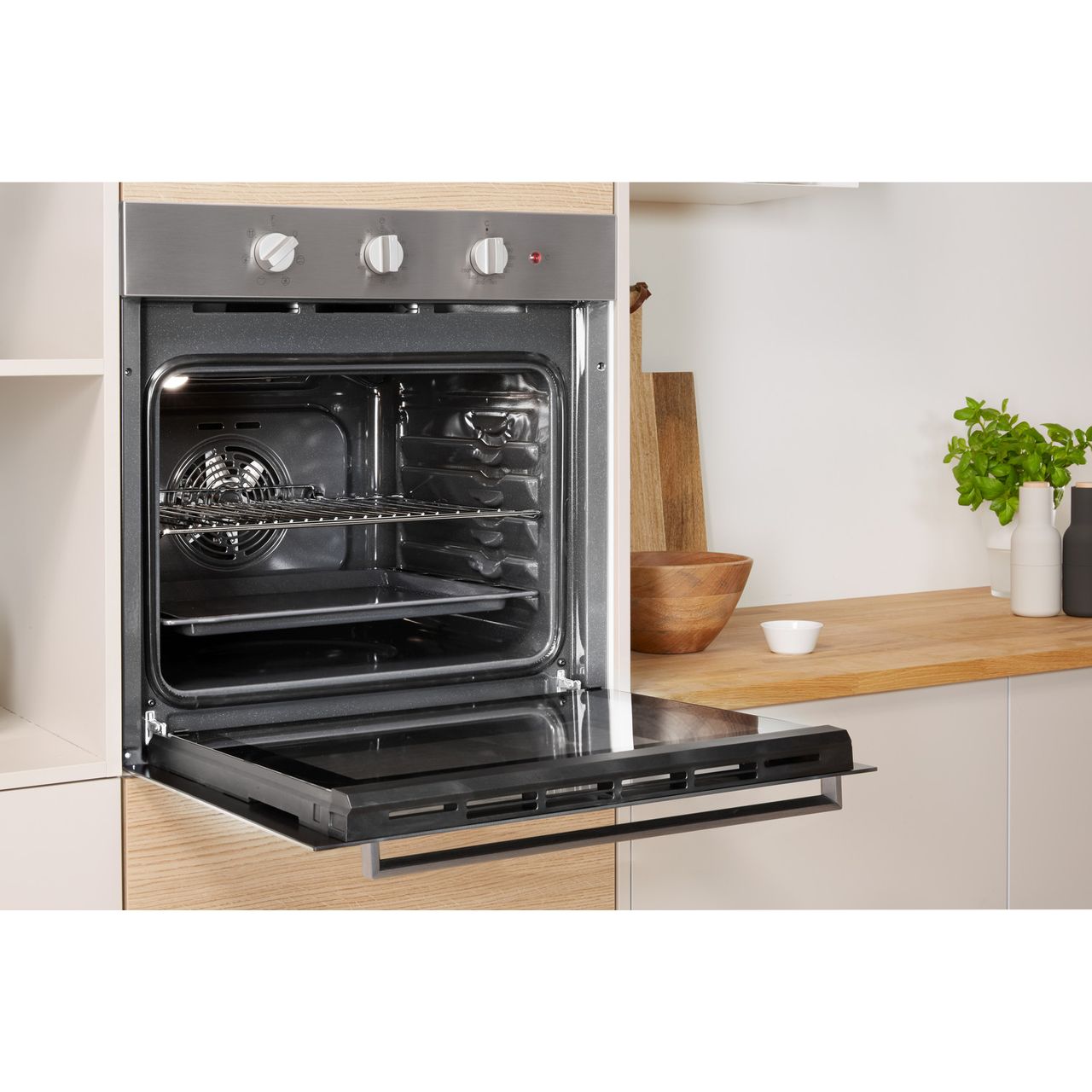 overdrive moden Hare IFW6330IX_SS | Indesit built-in single oven | ao.com