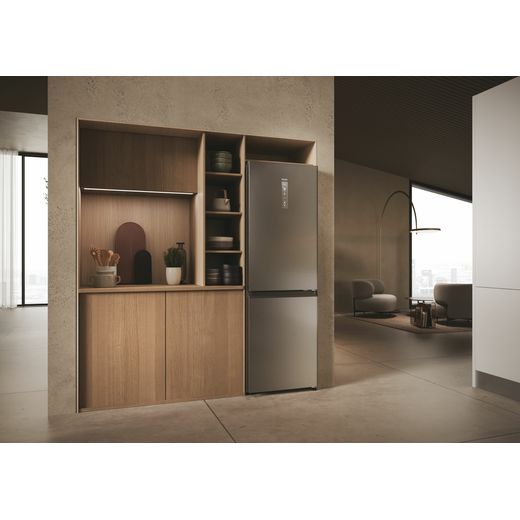 Haier 60/40 Frost Free Fridge Freezer - Platinum  - Fridge freezer in kitchen shot