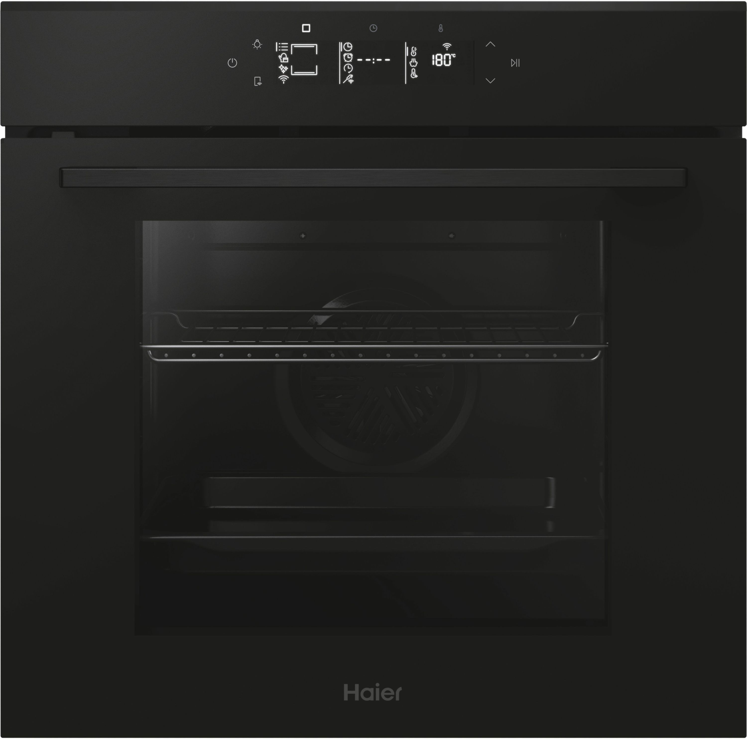 Haier Electric Single Oven - Built-in - 78L Capacity - Multifunctional - AI & Wi-Fi Connected - Black