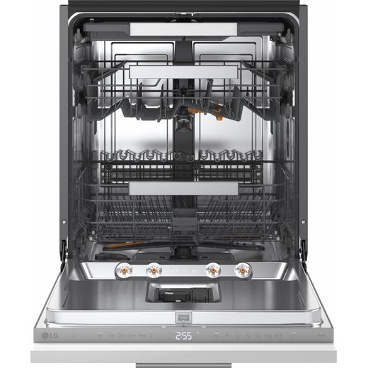 LG Series 8 TrueSteam™ Integrated Standard Dishwasher - Silver - Door open