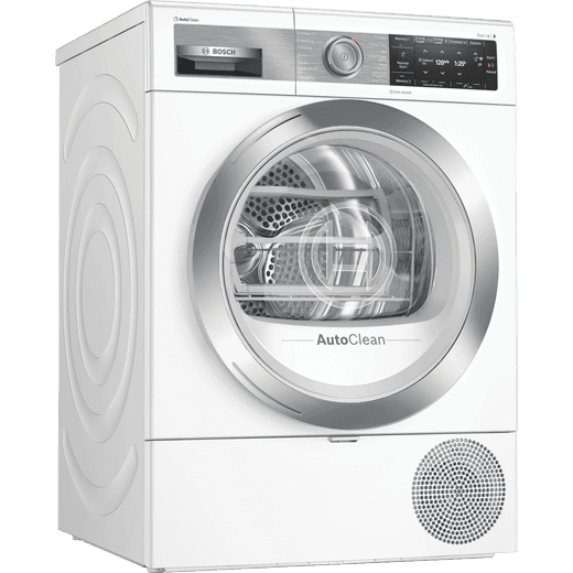 Bosch Serie 8 WTX88EH9GB Heat Pump Tumble Dryer - White