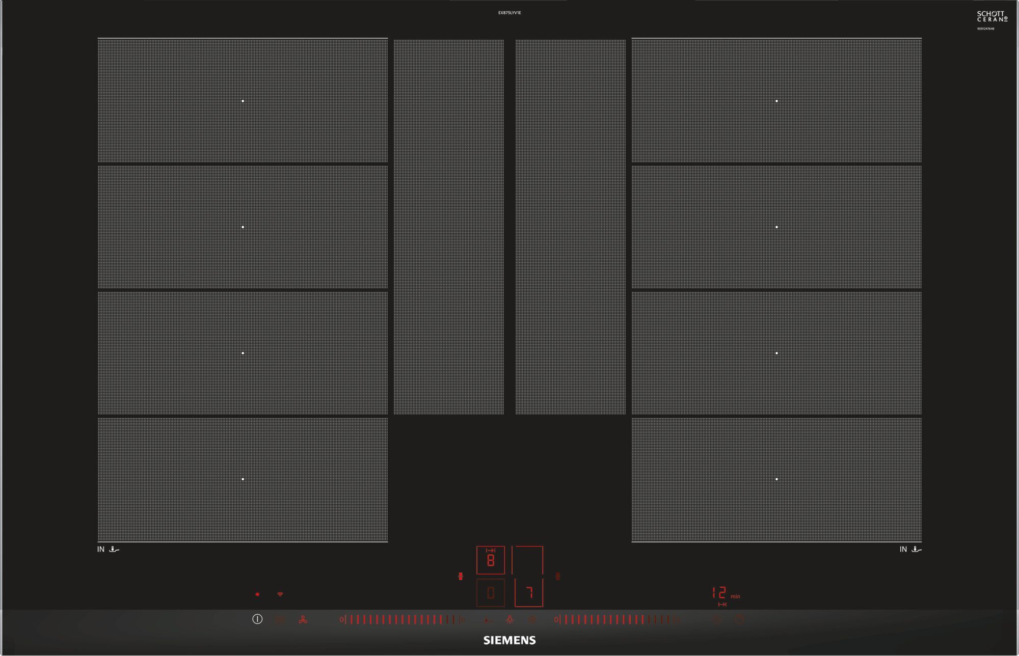 Siemens EX875LYV1E Induction Hob - 81cm - Black