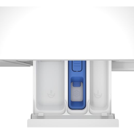 Beko bPRO 500 WTIK84122 Integrated 8kg Washing Machine with 1400 rpm - White - Detergent tray shot