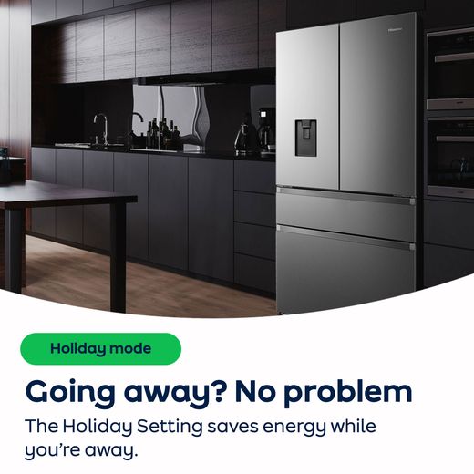 Hisense RB5B250SSWC1 Wifi Connected 54cm 60/40 No Frost Fridge Freezer - White - AO Annotation - Holiday-Setting