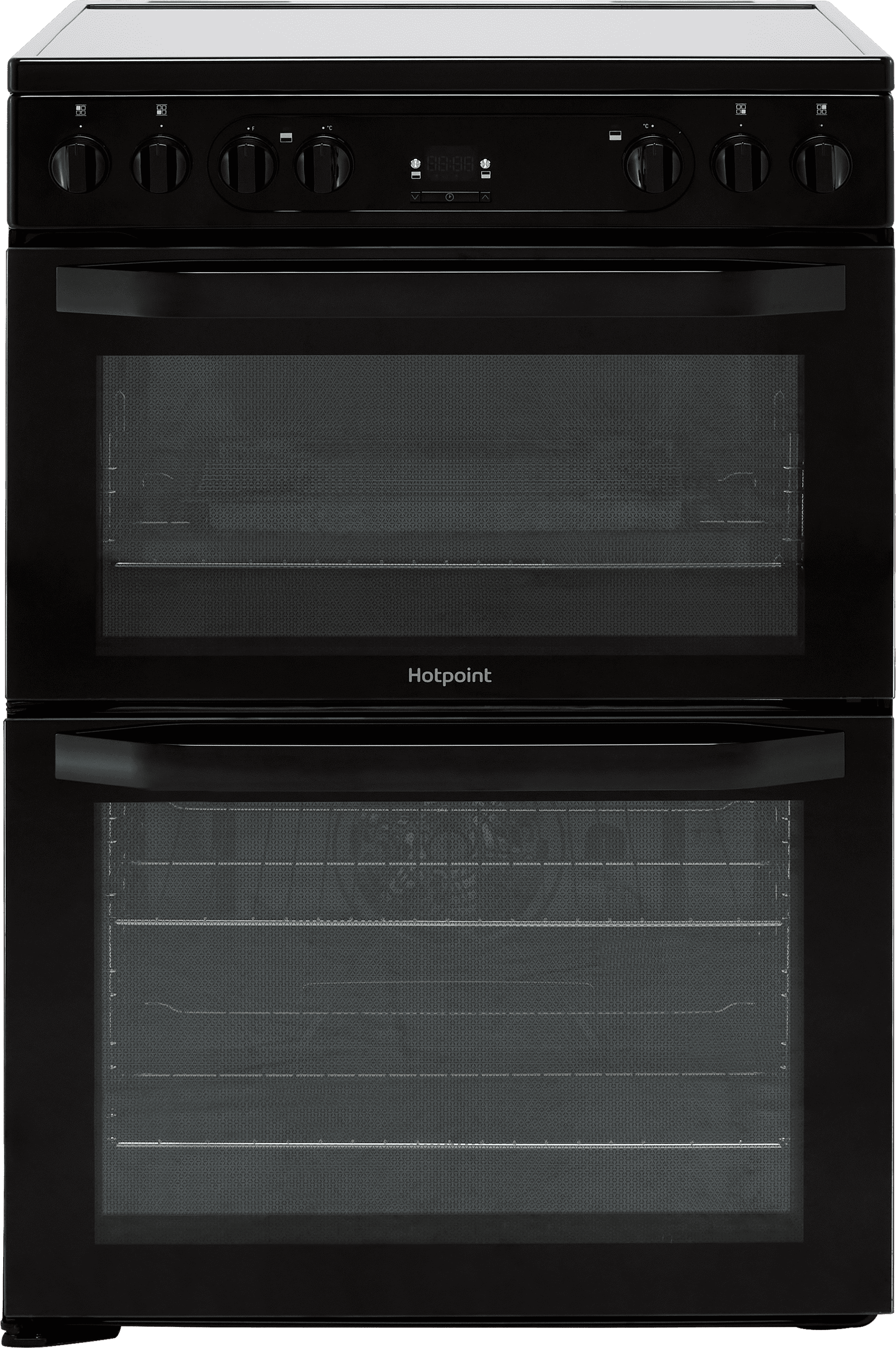 Hotpoint HDM67V92HCB/UK 60cm Electric Cooker with Ceramic Hob - Black - A/A Rated, Black