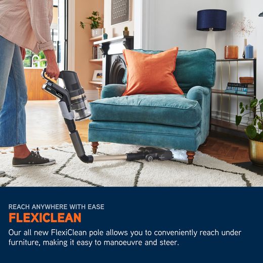 Vax HomePro Plus Cordless Vacuum Cleaner with up to 45 Minutes Run Time - Graphite - Annotation - Flexi clean shot