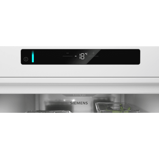 Siemens IQ-300 GS36NVICGG 186cm Upright Freezer - Silver - Control panel
