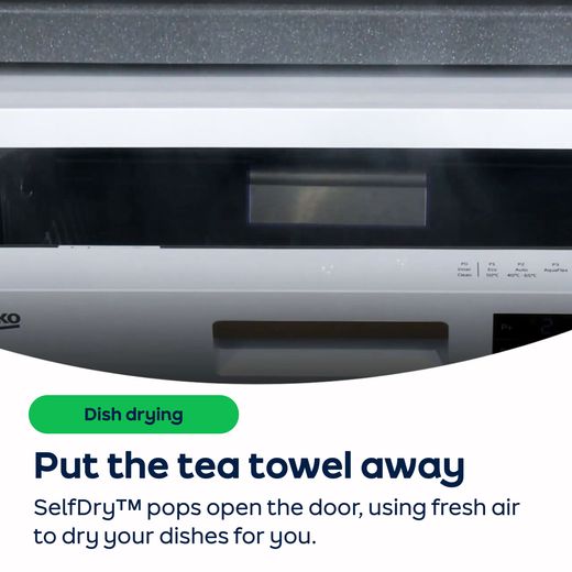 Beko HygieneIntense™ Standard Dishwasher - White - AO Annotation -  SelfDry