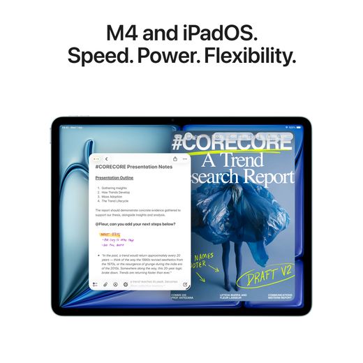 Apple iPad Air 10.9" 128GB WiFi 2026 - Starlight - Annotation - Speed and powerful