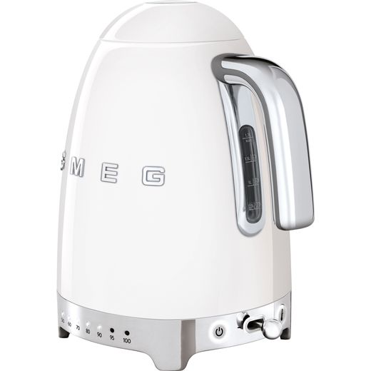 Smeg 50's Retro KLF04WHUK Kettle with Temperature Selector - White