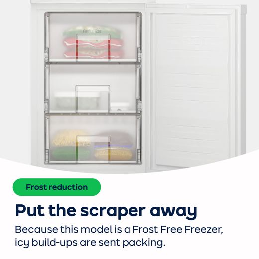 Beko AeroFlow™ HarvestFresh™ CNG4793DVG 192cm High 70/30 Frost Free Fridge Freezer - Graphite - AO Annotation - Frost-Free-Freezer-(Under)