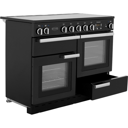 Rangemaster Professional Plus 110cm Electric Range Cooker with Induction Hob - Black
