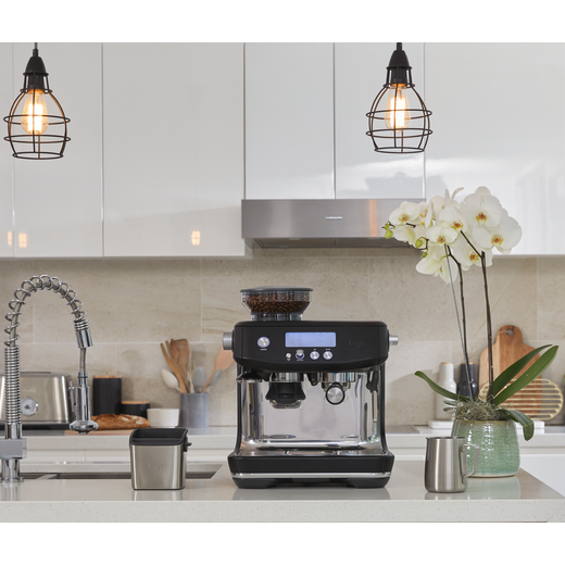 Sage The Barista Pro SES878BTR Espresso Coffee Machine with Integrated Burr Grinder - Black Truffle