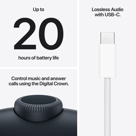 Apple AirPods Max 2 - Midnight - Annotation - feature shot