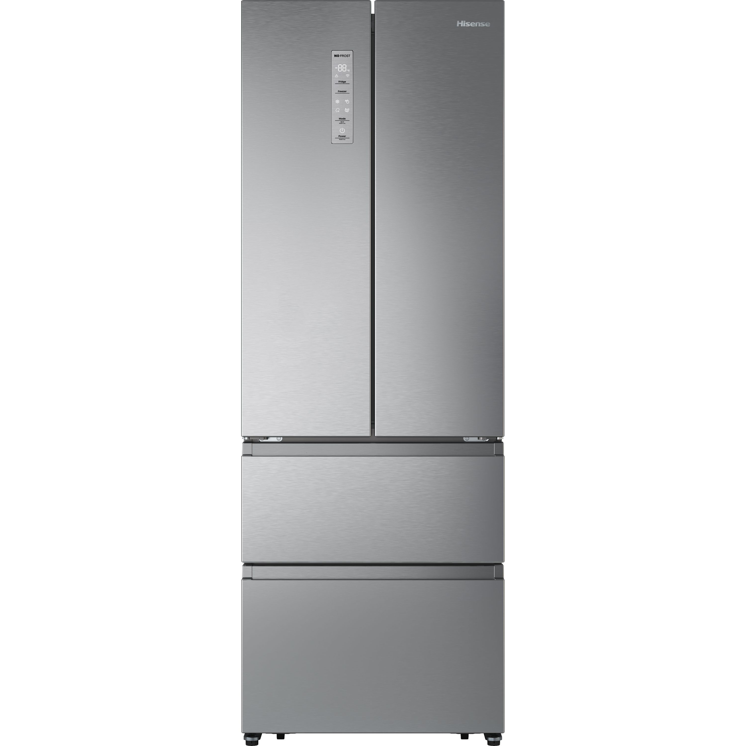 Hisense American Fridge Freezer - Total No Frost - Stainless Steel
