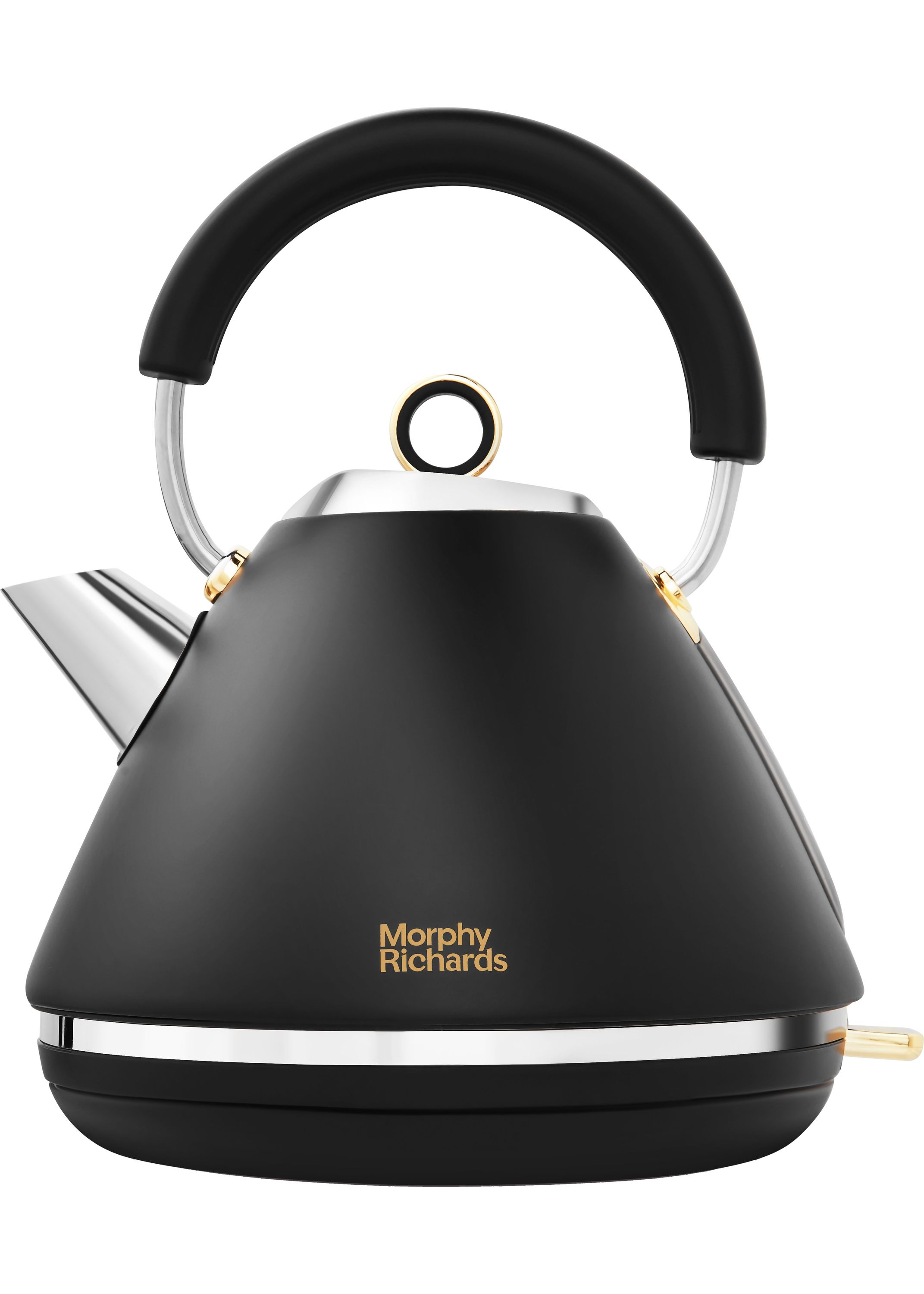 Morphy Richards Accents Pyramid 102047 Kettle - Black, Black