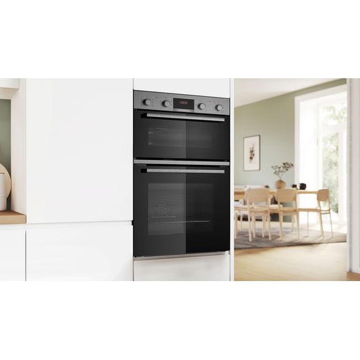 Bosch MBA533BS3B Electric Double Oven Stainless Steel - Oven in kitchen shot