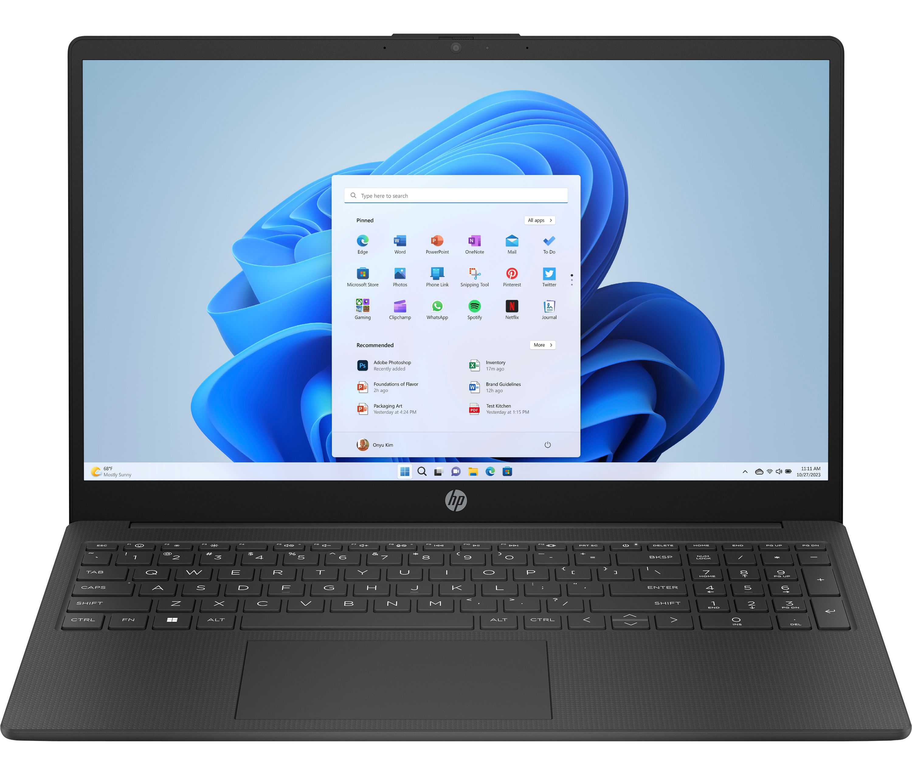 HP 15-fd1009nax Intel Core 5 120U Laptop 39.6 cm (15.6") HD 8 GB DDR4-SDRAM 512 GB SSD Wi-Fi 6 (802.11ax) Windows 11 Home Black