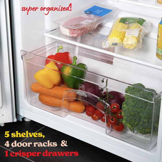 Russell Hobbs RH143LF552E1W Fridge - White - Annotation - Storage
