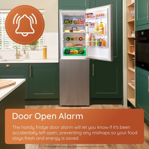 Hotpoint HPMFF 6312 XBR4UK 186cm Upright Freezer - Inox - annotation - door alarm shot