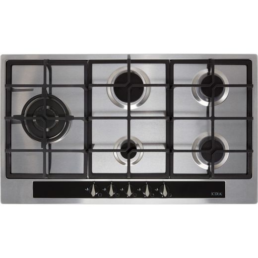 CDA HG9351SS 86cm Gas Hob - Stainless Steel