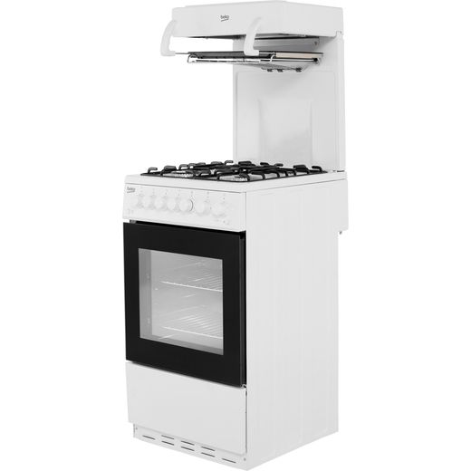 Beko KA52NEW 50cm Gas Cooker with Full Width Gas Grill - White