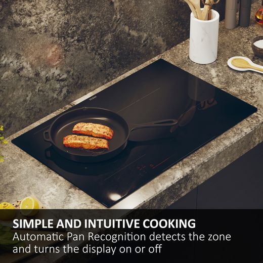 Haier HAMTB86IRCS 80cm Induction Hob - Black - Annotation - Simple cooking shot