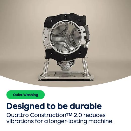 ASKO Steel Seal™ W3096CW.UK 9kg Washing Machine with 1600 rpm - White - AO Annotation - Quattro-Construction-2