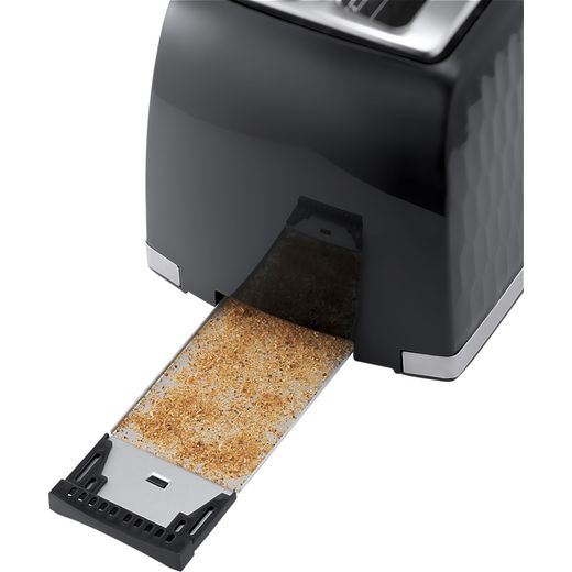 Russell Hobbs Honeycomb 26061 2 Slice Toaster - Black - Crumb tray shot