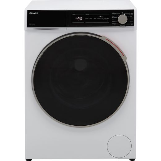 Sharp ES-NFH014CWC-EN 10Kg Washing Machine with 1400 rpm - White - C Rated