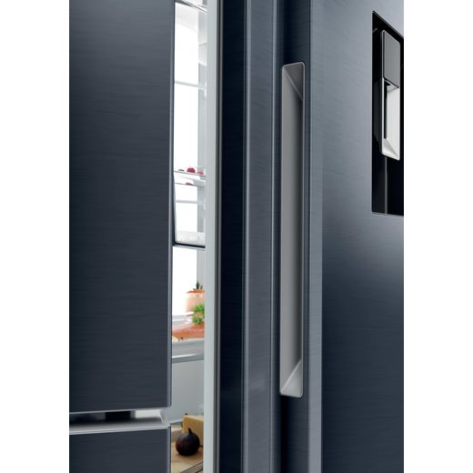 Haier Series 7+ American Fridge Freezer - Black - Close up inside shot 