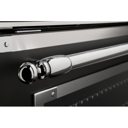 Bertazzoni Heritage Series 90cm wide Gas Range Cooker - Matt Black - close up handle shot