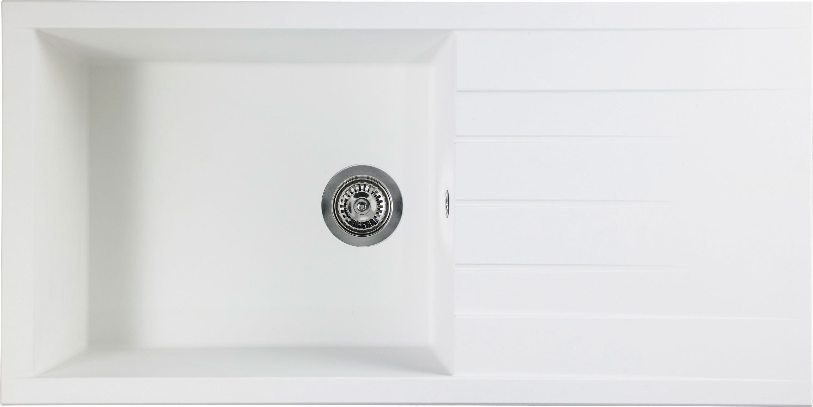 Rocklite - Bredon 1 - Inset Kitchen Sink - Extra Large Bowl - White
