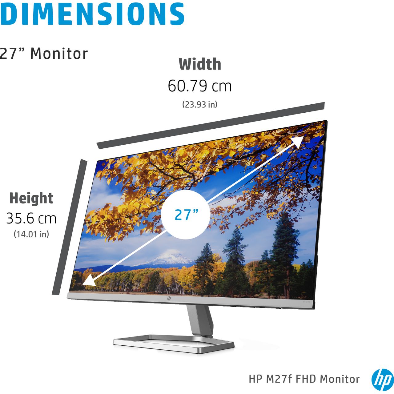 2G3D3AA#ABU HP M27f 27” Full HD 60Hz Monitor