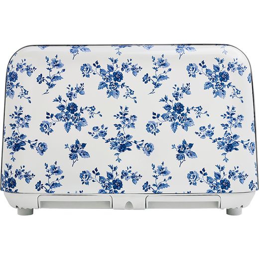 Laura Ashley VQSBT583LACR 4 Slice Toaster - China Rose - Side shot