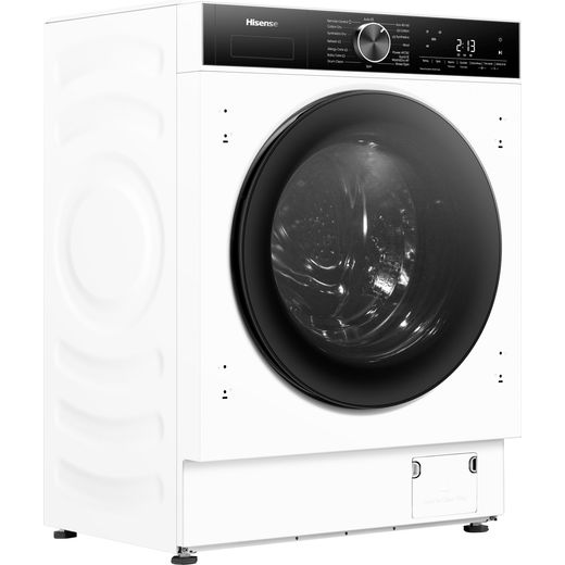 Hisense 5 Series WD90BI543BWP Wifi Connected Integrated 9Kg / 6Kg Washer Dryer with 1400 rpm - White - Right perspective