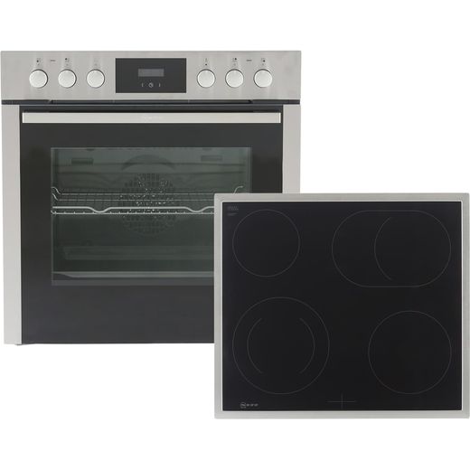 Neff XE4 EinbauHerdset, SCHOTT CERAN® Edelstahl