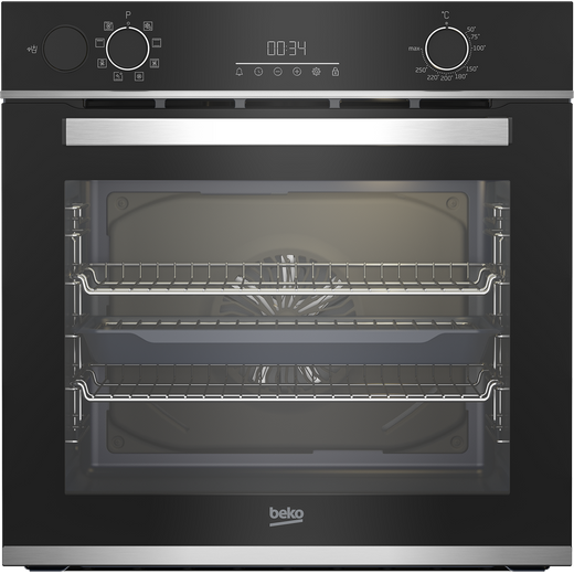 Beko AeroPerfect™ BBIS25300XC Built In Electric Single Oven with added Steam Function - Stainless Steel - A Rated