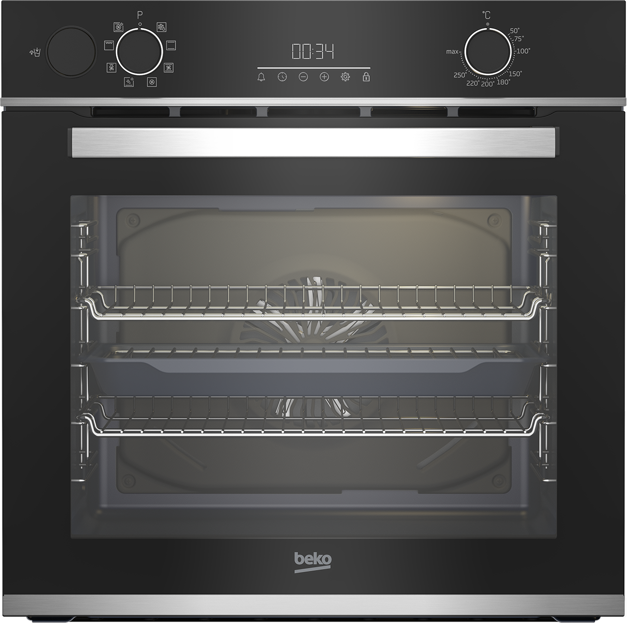 Beko AeroPerfect RecycledNet BBIS25300XC Built In Electric Single Oven - Stainless Steel - A Rated, Stainless Steel