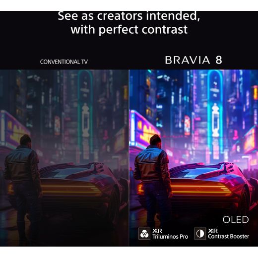 Sony Bravia 77" 4K Ultra HD OLED Smart TV - Annotation - See every detail shot