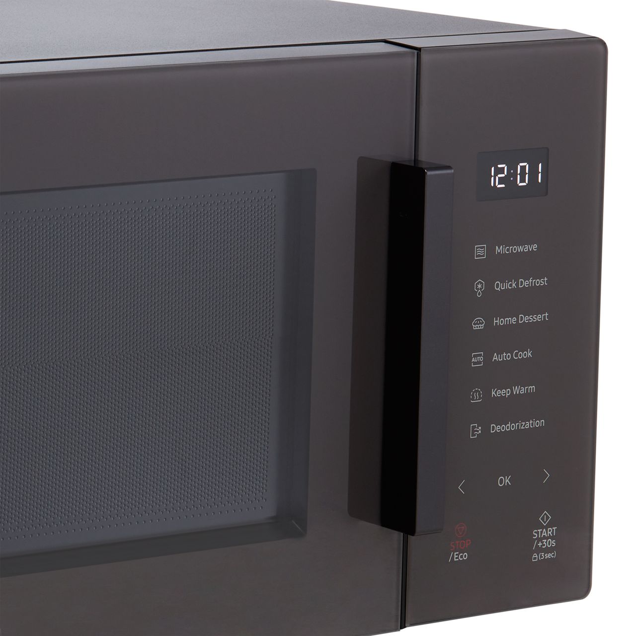 Samsung Glass Front MS23T5018AC/EU 23 Litre Solo Microwave