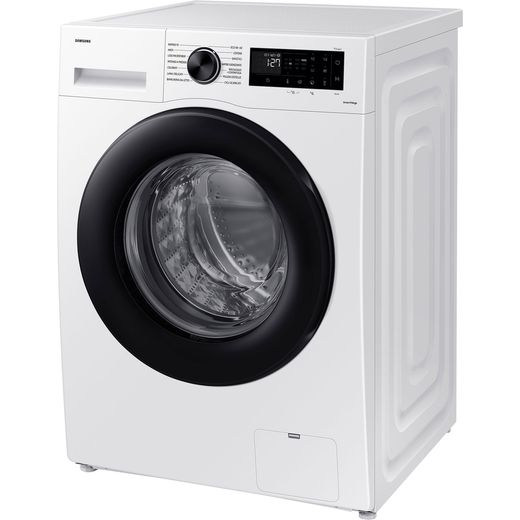 Samsung Series 5 AI Energy ecobubble™ WW80CGC04DAE 8kg WiFi Connected Washing Machine with 1400 rpm - White - left perpsective shot