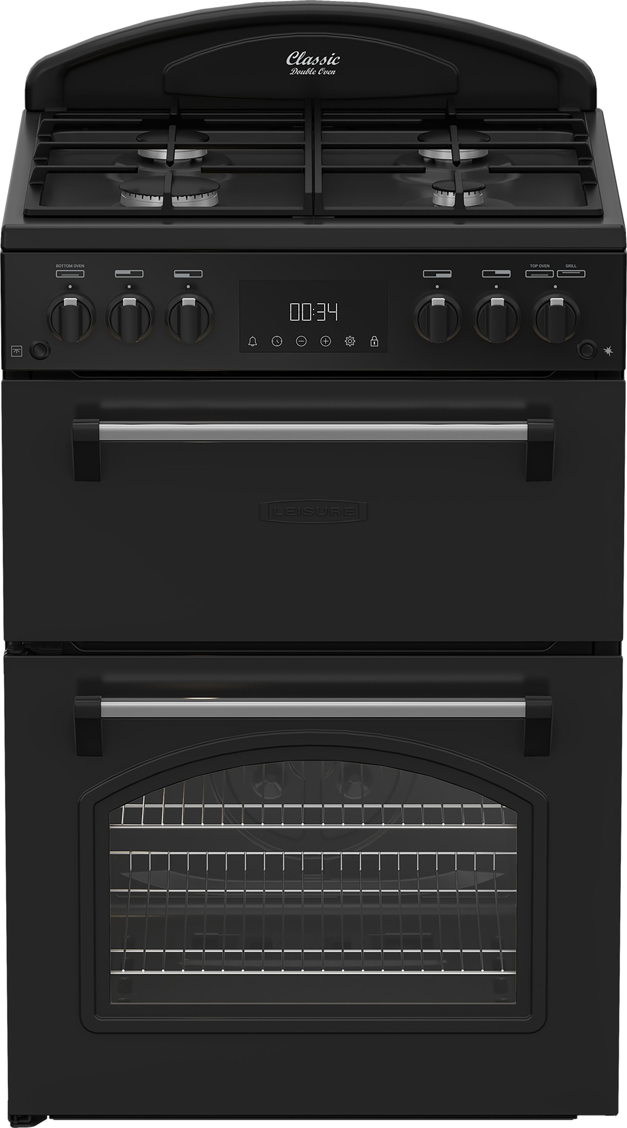Image of Leisure CLB60GCK 60cm wide Gas Cooker - Black - A Rated, Black