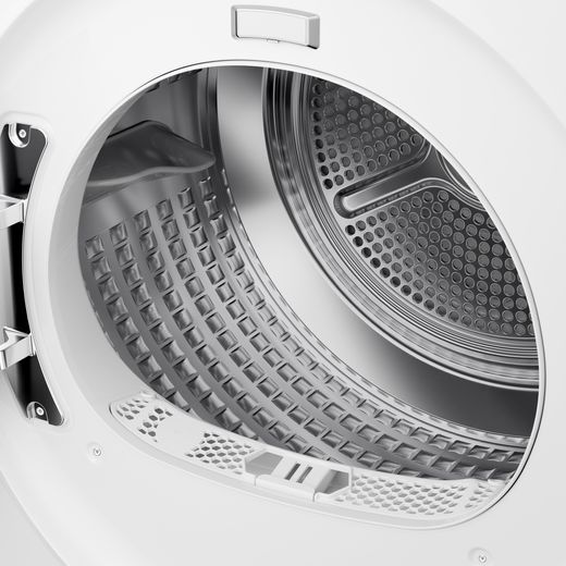 Hoover Pro Dry Series 3 HBR 10N2BX-80 Wifi Connected 10Kg Heat Pump Tumble Dryer - White - Door opening