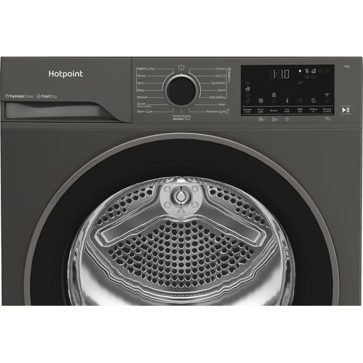 Hotpoint C HD 94M GBS UK Heat Pump Tumble Dryer - Grey - Control panel