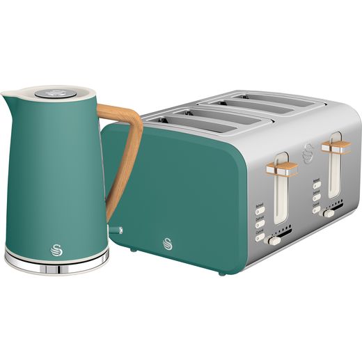 Swan Nordic STP2091GREN Kettle And Toaster Set - Green