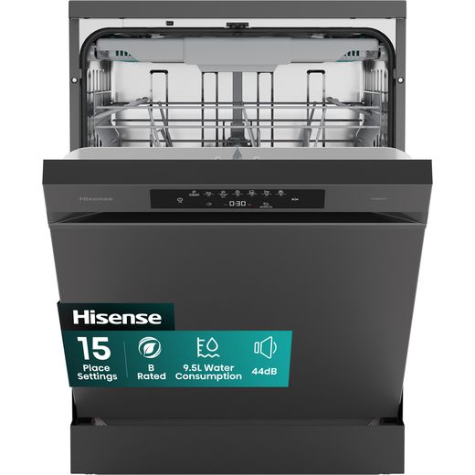 Hisense Hi4 Standard Dishwasher - Black - front shot